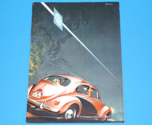 VOLKSWAGEN BEETLE 1958 DUTCH DEALER SALES BROCHURE CATALOG BOOKLET BERND REUTERS ART
