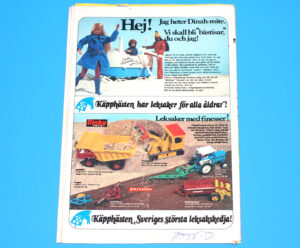 BRITAINS FARM TOYS MAGAZINE ADVERT 1973 SCANDITOY SWEDEN ACTION JACKSON DINAH-MITE