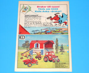BRITAINS FARM TOYS MAGAZINE ADVERT 1968 SCANDITOY SWEDEN KALLE ANKA