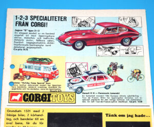 CORGI TOYS MAGAZINE ADVERT 1968 SCANDITOY SWEDEN KALLE ANKA AURORA
