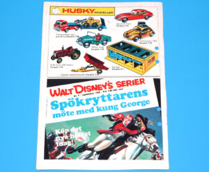 CORGI TOYS MAGAZINE ADVERT 1968 HUSKY MODELS SCANDITOY SWEDEN KALLE ANKA