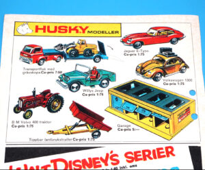 CORGI TOYS MAGAZINE ADVERT 1968 HUSKY MODELS SCANDITOY SWEDEN KALLE ANKA