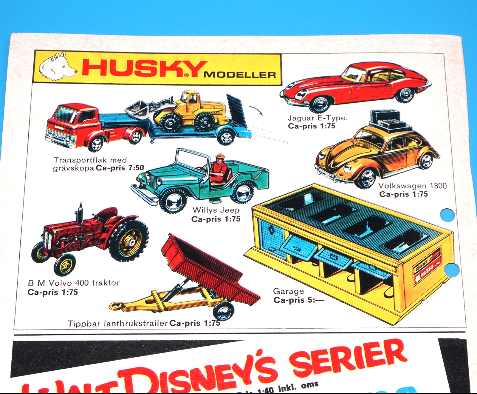 CORGI TOYS MAGAZINE ADVERT 1968 HUSKY MODELS SCANDITOY SWEDEN KALLE ANKA - Image 2