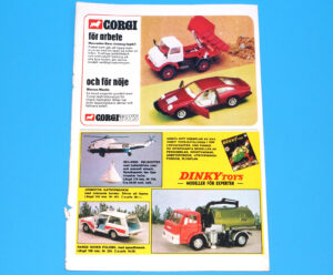 CORGI TOYS MAGAZINE ADVERT 1971 SCANDITOY SWEDEN KALLE ANKA DINKY TOYS