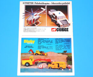 CORGI TOYS MAGAZINE ADVERT 1970 SCANDITOY SWEDEN KALLE ANKA DINKY TOYS