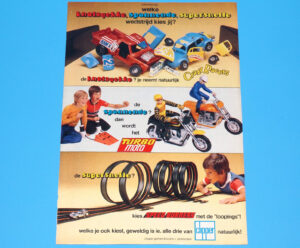 CRAZY RACERS TURBO MOTO SSP MAGAZINE ADVERT 1974 DONALD DUCK HOLLAND CLIPPER KENNER