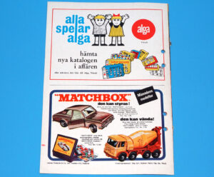 MATCHBOX MAGAZINE ADVERT 1968 SCANDITOY SWEDEN KALLE ANKA