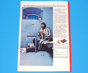 MATCHBOX MAGAZINE ADVERT 1973 MODEL KITS SCANDITOY SWEDEN KALLE ANKA