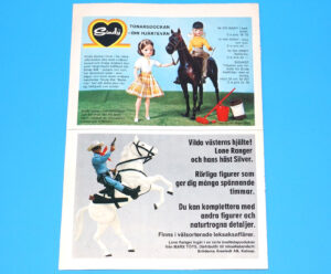 LONE RANGER MAGAZINE ADVERT 1974 SCANDITOY SWEDEN GABRIEL MARX SINDY