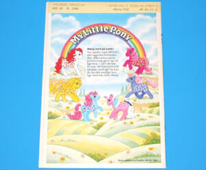 MLP MY LITTLE PONY MAGAZINE ADVERT 1985 SCANDITOY SWEDEN G1 HASBRO