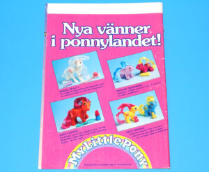 MLP MY LITTLE PONY MAGAZINE ADVERT 1990 SCANDITOY SWEDEN G1 HASBRO