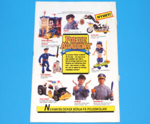 POLICE ACADEMY MAGAZINE ADVERT 1989 SCANDITOY SWEDEN KENNER