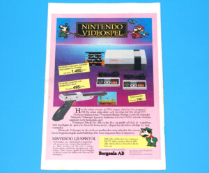 NINTENDO ENTERTAINMENT SYSTEM NES MAGAZINE ADVERT 1986 SCANDITOY SWEDEN HASBRO