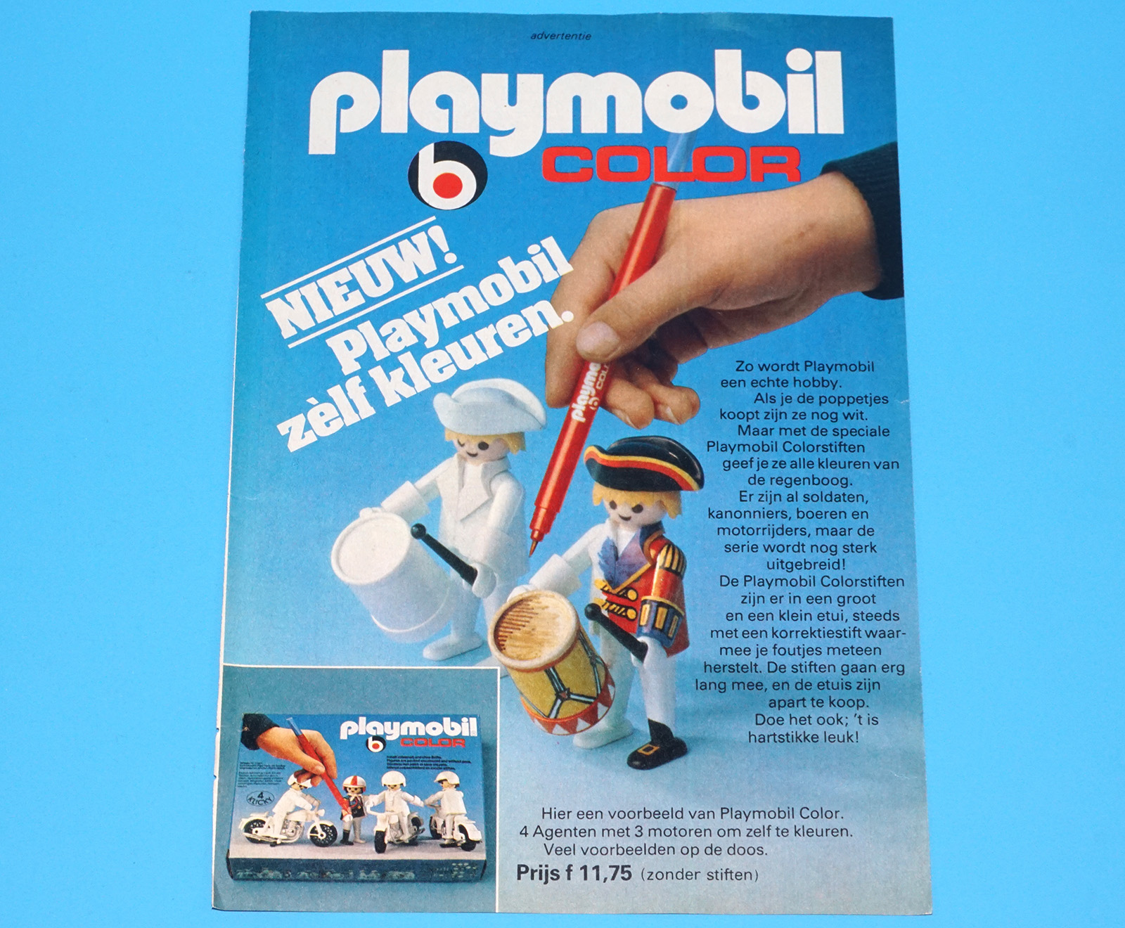 PLAYMOBIL MAGAZINE ADVERT 1978 DONALD DUCK HOLLAND GEOBRA