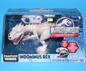 JURASSIC WORLD ZOOMER DINO INDOMINUS REX ROBOTIC DINOSAUR TOY MIB MISB SEALED BOX 2015 SPIN MASTER