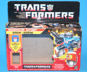 TRANSFORMERS G1 HEADMASTER SIREN ORIGINAL EMPTY BOX EN FR CANADA 1987 HASBRO
