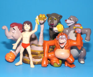 DISNEY JUNGLE BOOK PLASTIC TOY FIGURE SET EURO EXCLUSIVE 1992 KODAK PROMO TOYS