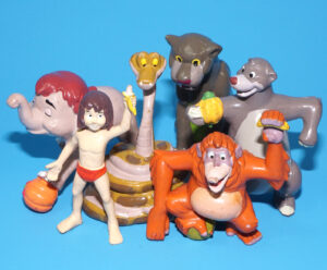 DISNEY JUNGLE BOOK PLASTIC TOY FIGURE SET EURO EXCLUSIVE 1992 KODAK PROMO TOYS
