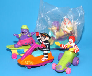 REV-UPS VROOMERS HAPPY MEAL TOYS FULL SET 1992 MCDONALDS