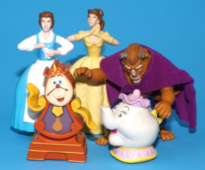 DISNEY BEAUTY & THE BEAST HAPPY MEAL TOYS FULL SET EURO EXCLUSIVE 1992 MCDONALDS