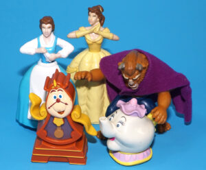 DISNEY BEAUTY & THE BEAST HAPPY MEAL TOYS FULL SET EURO EXCLUSIVE 1992 MCDONALDS
