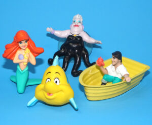 DISNEY LITTLE MERMAID HAPPY MEAL TOYS FULL SET 1989 MCDONALDS