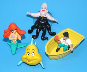 DISNEY LITTLE MERMAID HAPPY MEAL TOYS FULL SET 1989 MCDONALDS