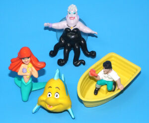 DISNEY LITTLE MERMAID HAPPY MEAL TOYS FULL SET 1989 MCDONALDS