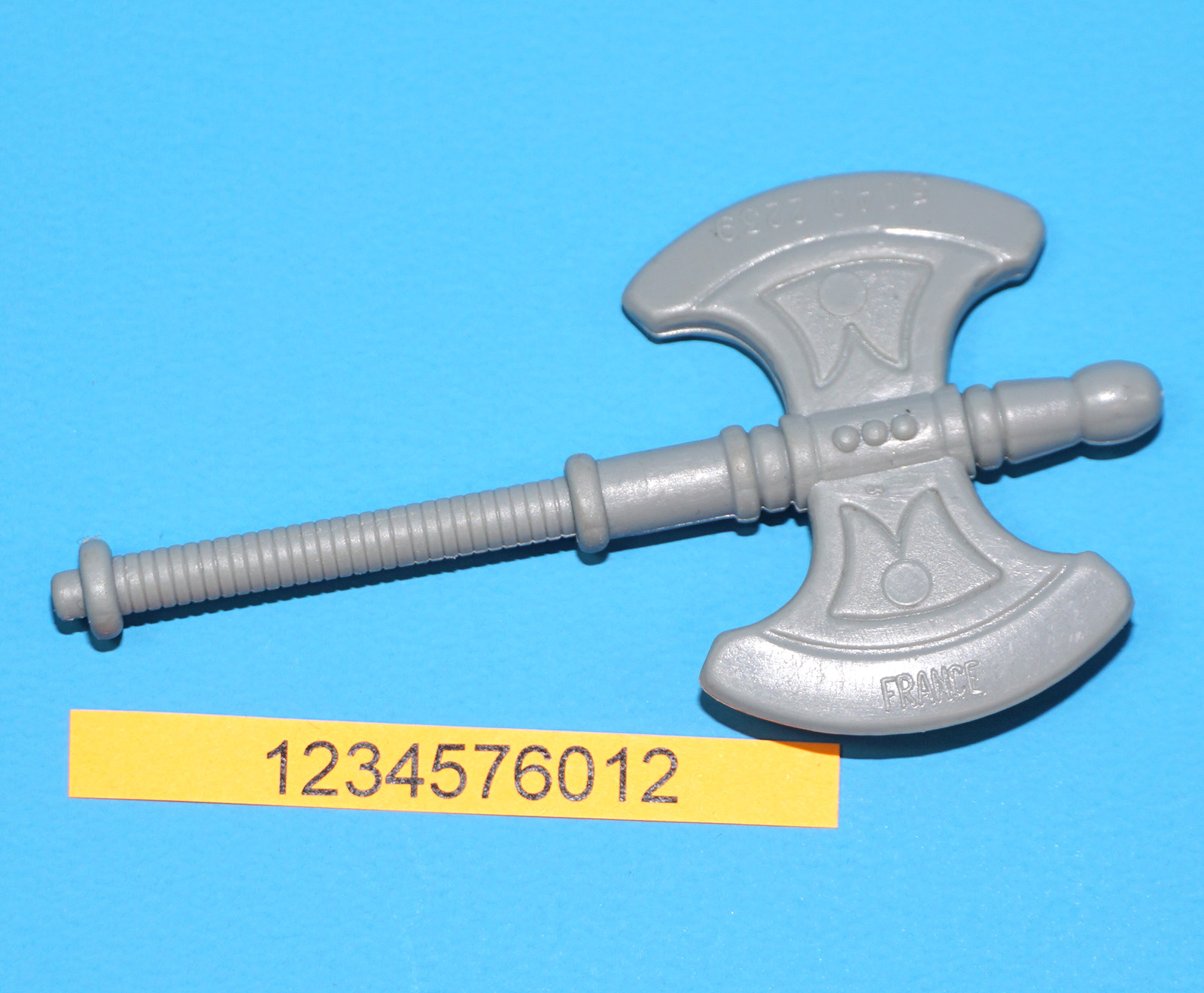 MOTU HE-MAN MASTERS OF THE UNIVERSE ORIGINAL SPARE PART HE-MAN AXE FRANCE COO 1981 MATTEL - Image 2