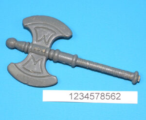 MOTU HE-MAN MASTERS OF THE UNIVERSE ORIGINAL SPARE PART HE-MAN AXE FRANCE COO 1981 MATTEL
