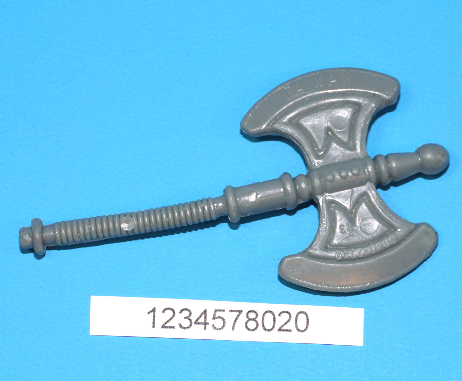 MOTU HE-MAN MASTERS OF THE UNIVERSE ORIGINAL SPARE PART HE-MAN AXE TAIWAN COO 1981 MATTEL - Image 2