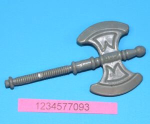 MOTU HE-MAN MASTERS OF THE UNIVERSE ORIGINAL SPARE PART HE-MAN AXE TAIWAN COO 1981 MATTEL
