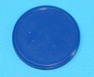 MOTU HE-MAN MASTERS OF THE UNIVERSE ORIGINAL SPARE PART ORKO COIN BLUE HONG KONG 1984 MATTEL