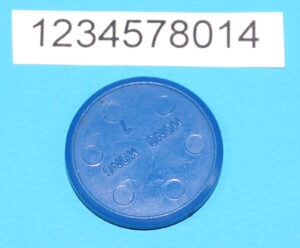 MOTU HE-MAN MASTERS OF THE UNIVERSE ORIGINAL SPARE PART ORKO COIN HE-MAN HONG KONG 1984 MATTEL