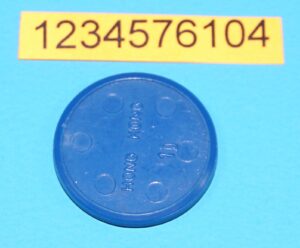 MOTU HE-MAN MASTERS OF THE UNIVERSE ORIGINAL SPARE PART ORKO COIN MAN-AT-ARMS HONG KONG 1984 MATTEL