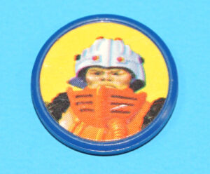 MOTU HE-MAN MASTERS OF THE UNIVERSE ORIGINAL SPARE PART ORKO COIN MAN-AT-ARMS HONG KONG 1984 MATTEL