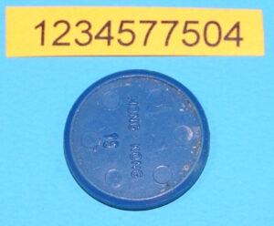 MOTU HE-MAN MASTERS OF THE UNIVERSE ORIGINAL SPARE PART ORKO COIN MAN-AT-ARMS HONG KONG 1984 MATTEL