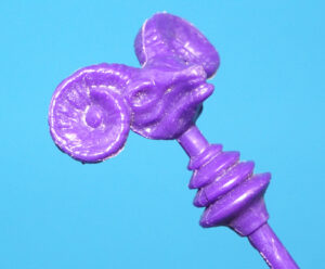 MOTU HE-MAN MASTERS OF THE UNIVERSE ORIGINAL SPARE PART SKELETOR STAFF FRANCE COO 1981 MATTEL