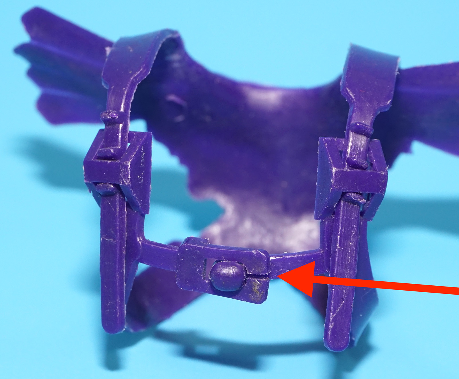 MOTU HE-MAN MASTERS OF THE UNIVERSE ORIGINAL SPARE PART SKELETOR BODY ARMOR TAIWAN COO 1981 MATTEL - Image 4