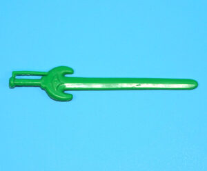 MOTU HE-MAN MASTERS OF THE UNIVERSE ORIGINAL SPARE PART TRI-KLOPS SWORD FRANCE COO 1983 MATTEL