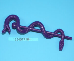 MOTU HE-MAN MASTERS OF THE UNIVERSE ORIGINAL SPARE PART TUNG LASHOR STAFF HONG KONG 1985 MATTEL