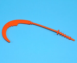 MOTU HE-MAN MASTERS OF THE UNIVERSE ORIGINAL SPARE PART TWISTOID AXE SCYTHE BLADE WEAPON 1986 MATTEL