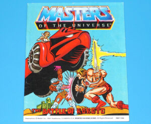 MOTU HE-MAN MASTERS OF THE UNIVERSE MINI COMIC BATTLE OF ROBOTO HONG KONG 1984 MATTEL