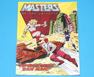 MOTU HE-MAN MASTERS OF THE UNIVERSE MINI COMIC MEETS RAM-MAN TAIWAN 1982 MATTEL