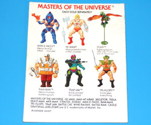 MOTU HE-MAN MASTERS OF THE UNIVERSE MINI COMIC MENACE OF TRAP-JAW USA 1982 MATTEL