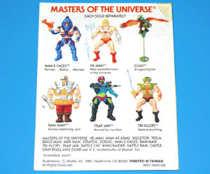 MOTU HE-MAN MASTERS OF THE UNIVERSE MINI COMIC ORDEAL MAN-E-FACES TAIWAN 1982 MATTEL