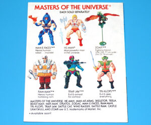 MOTU HE-MAN MASTERS OF THE UNIVERSE MINI COMIC POWER OF POINT DREAD TAIWAN 1982 MATTEL