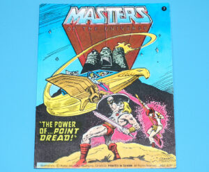 MOTU HE-MAN MASTERS OF THE UNIVERSE MINI COMIC POWER OF POINT DREAD TAIWAN 1982 MATTEL