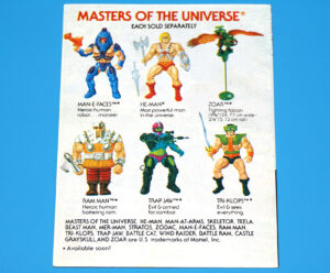 MOTU HE-MAN MASTERS OF THE UNIVERSE MINI COMIC POWER OF POINT DREAD TAIWAN 1982 MATTEL