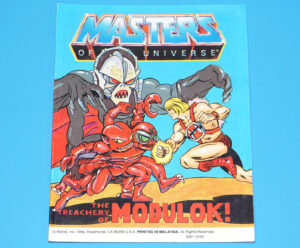 MOTU HE-MAN MASTERS OF THE UNIVERSE MINI COMIC TREACHERY OF MODULOK MALAYSIA 1985 MATTEL